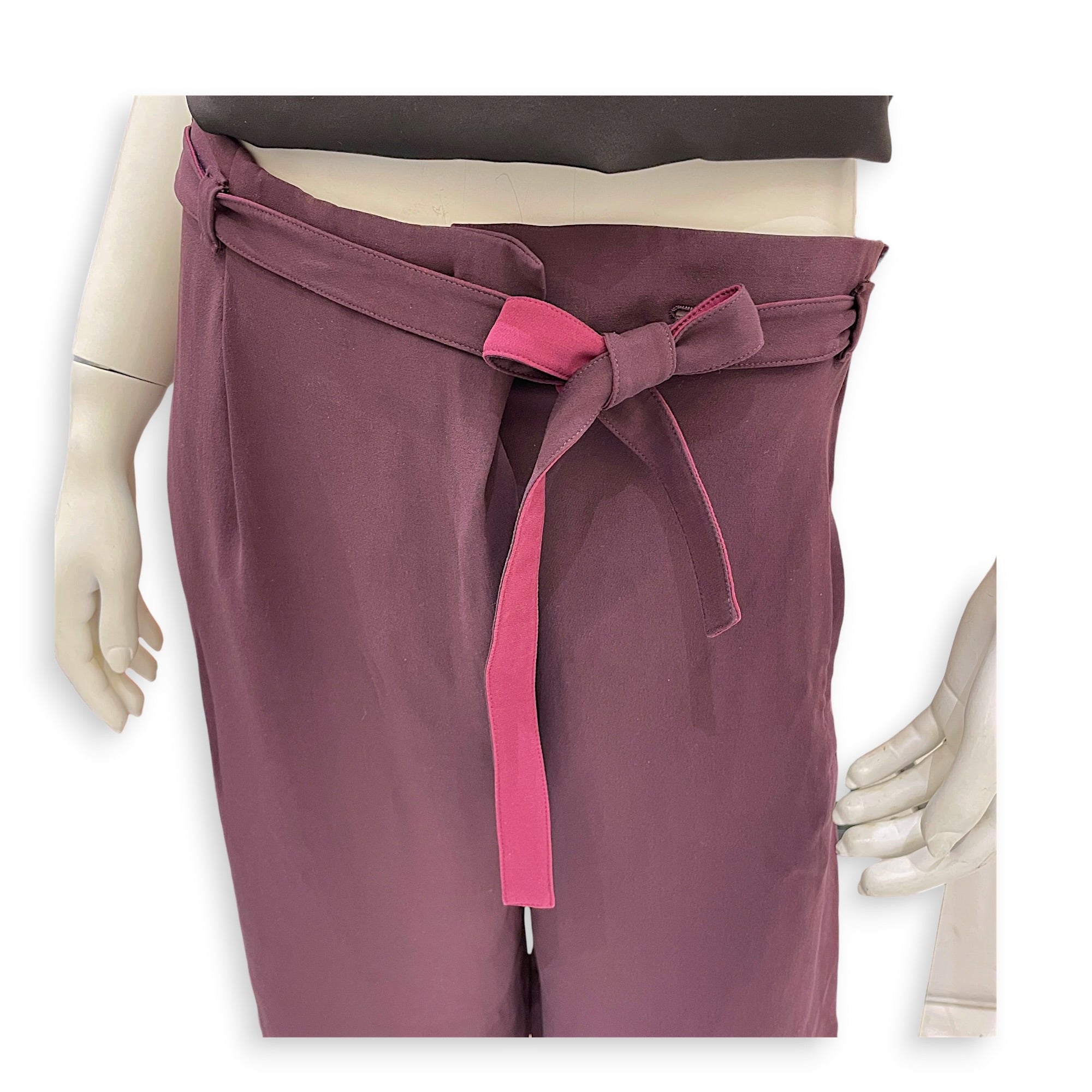 Silk Pants  40 Purple Ready-To-Wear CL2606-22150 3