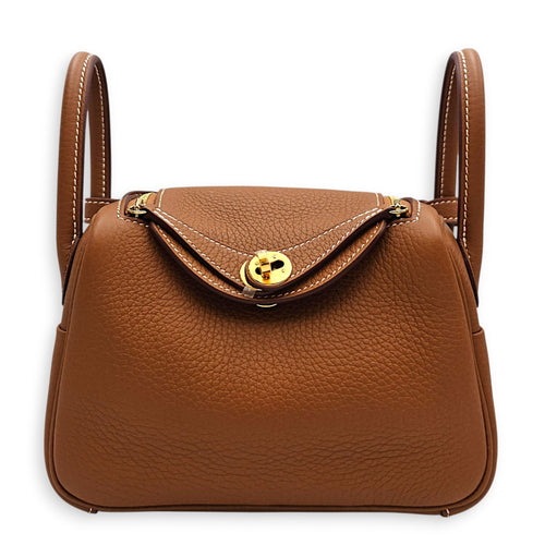 Lindy II Mini Gold in Clemence Gold hardware CL2606-22154 1