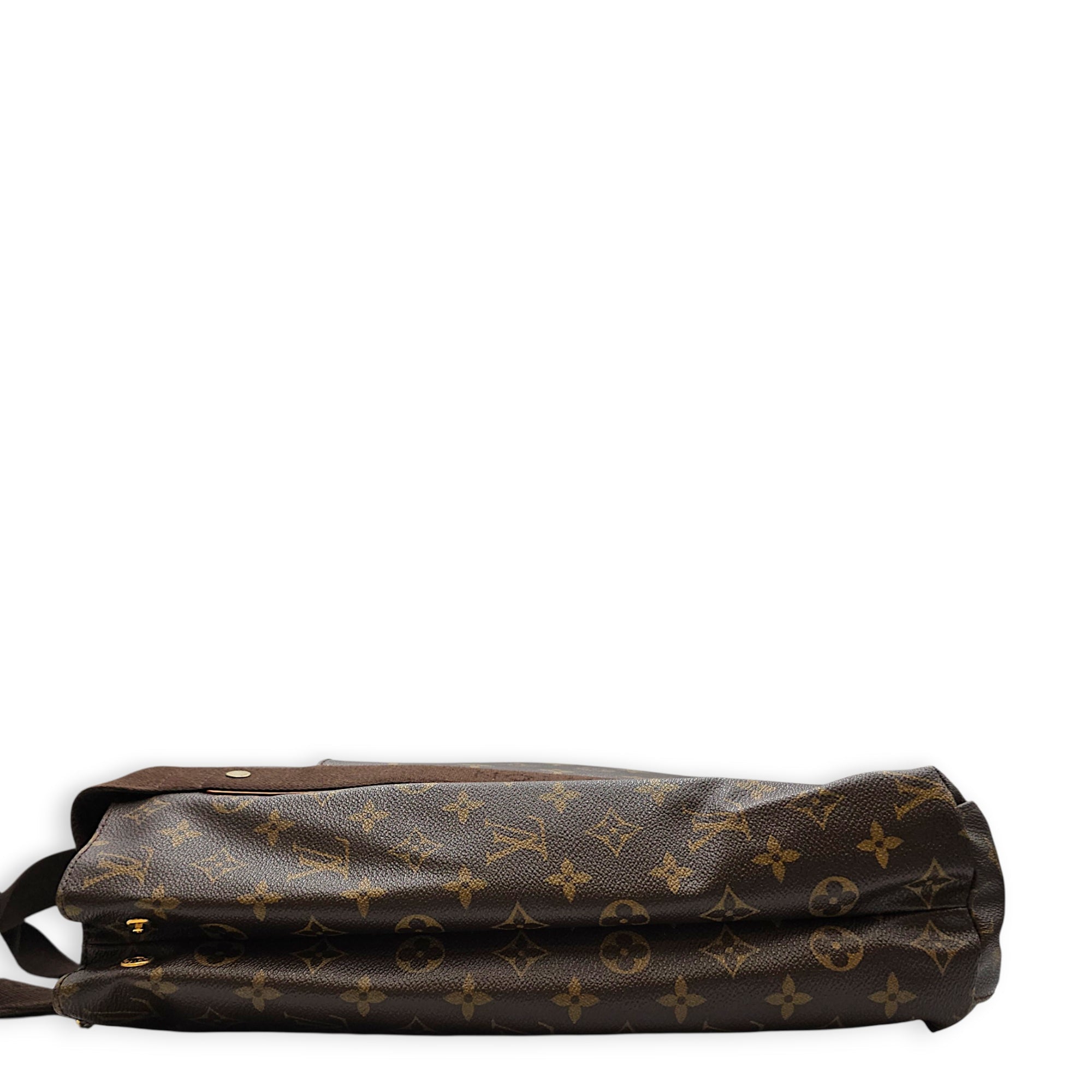 Cabas Beaubourg Brown Shoulder Bag in Canvas Gold hardware CL2607-22161 4