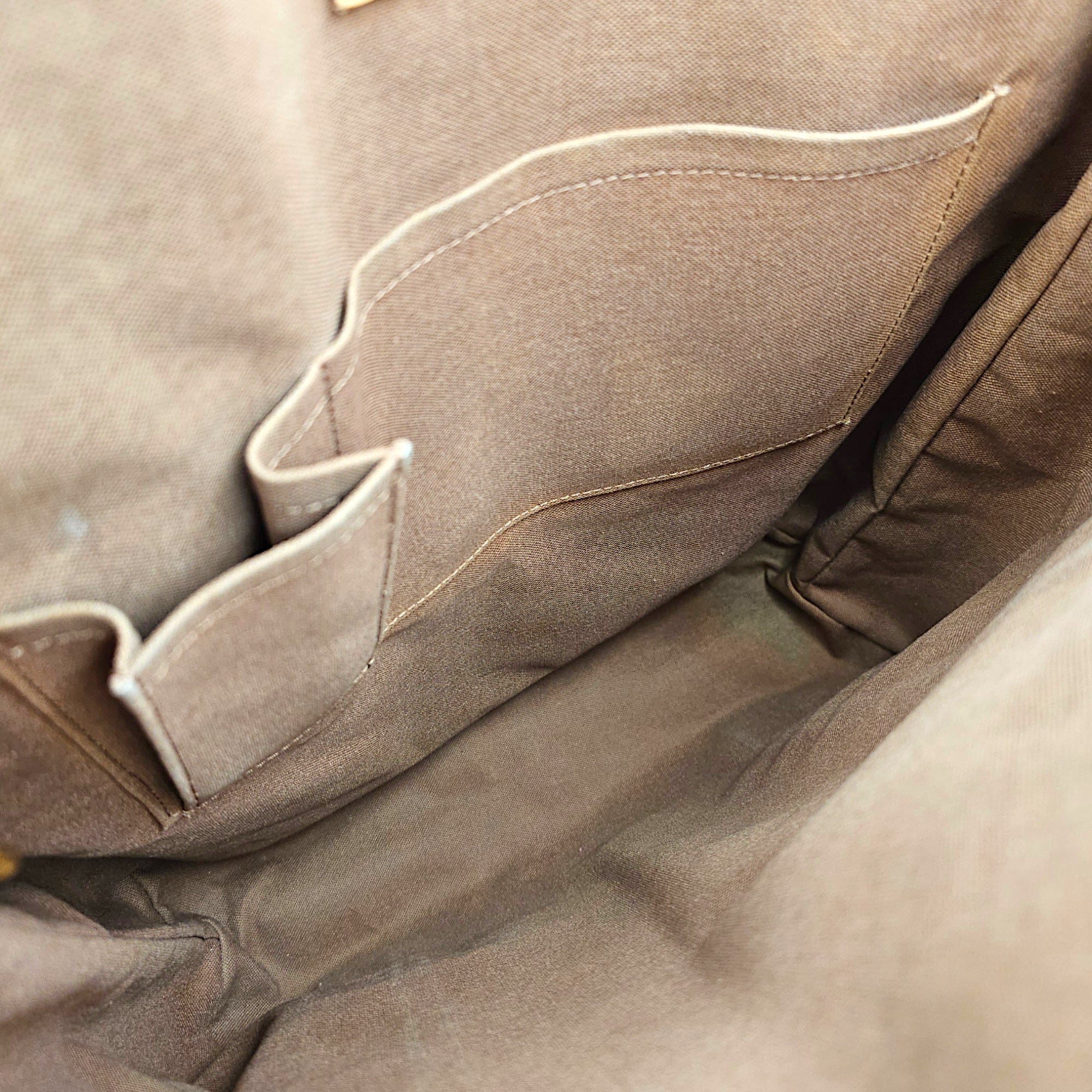 Cabas Beaubourg Brown Shoulder Bag in Canvas Gold hardware CL2607-22161 6