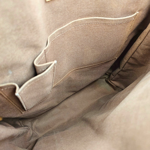 Cabas Beaubourg Brown Shoulder Bag in Canvas Gold hardware CL2607-22161 6