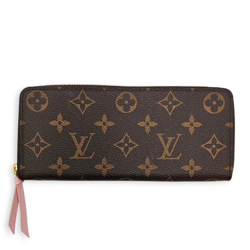 Zippy Brown Wallet in Canvas Gold hardware CL2607-22162 1
