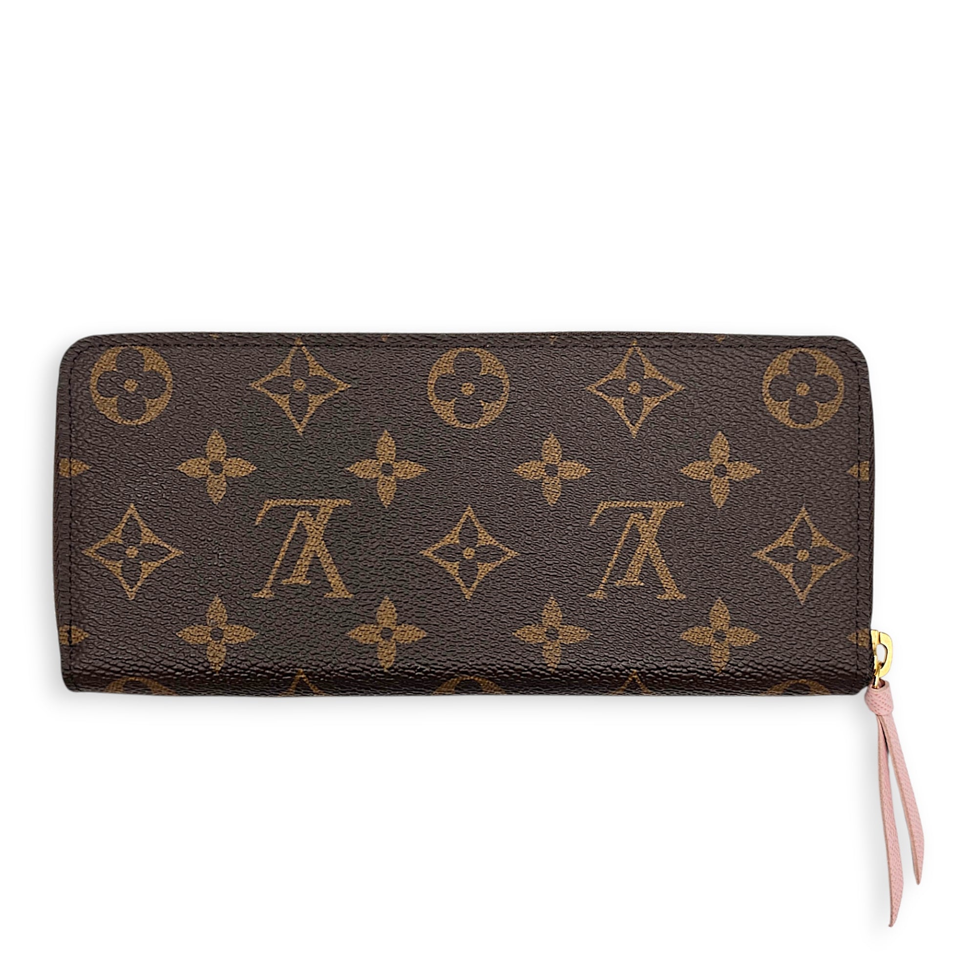 Zippy wallet Brown Wallet in Canvas Gold hardware