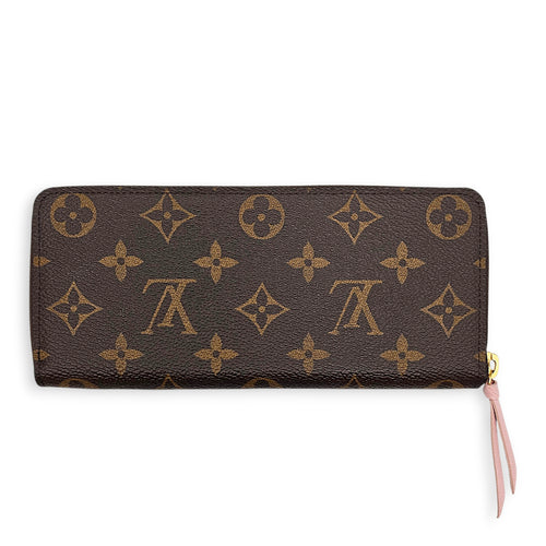 Zippy wallet Brown Wallet in Canvas Gold hardware