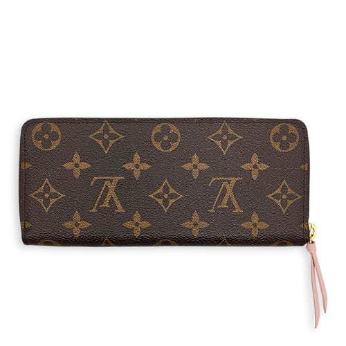 Zippy Brown Wallet in Canvas Gold hardware CL2607-22162 2