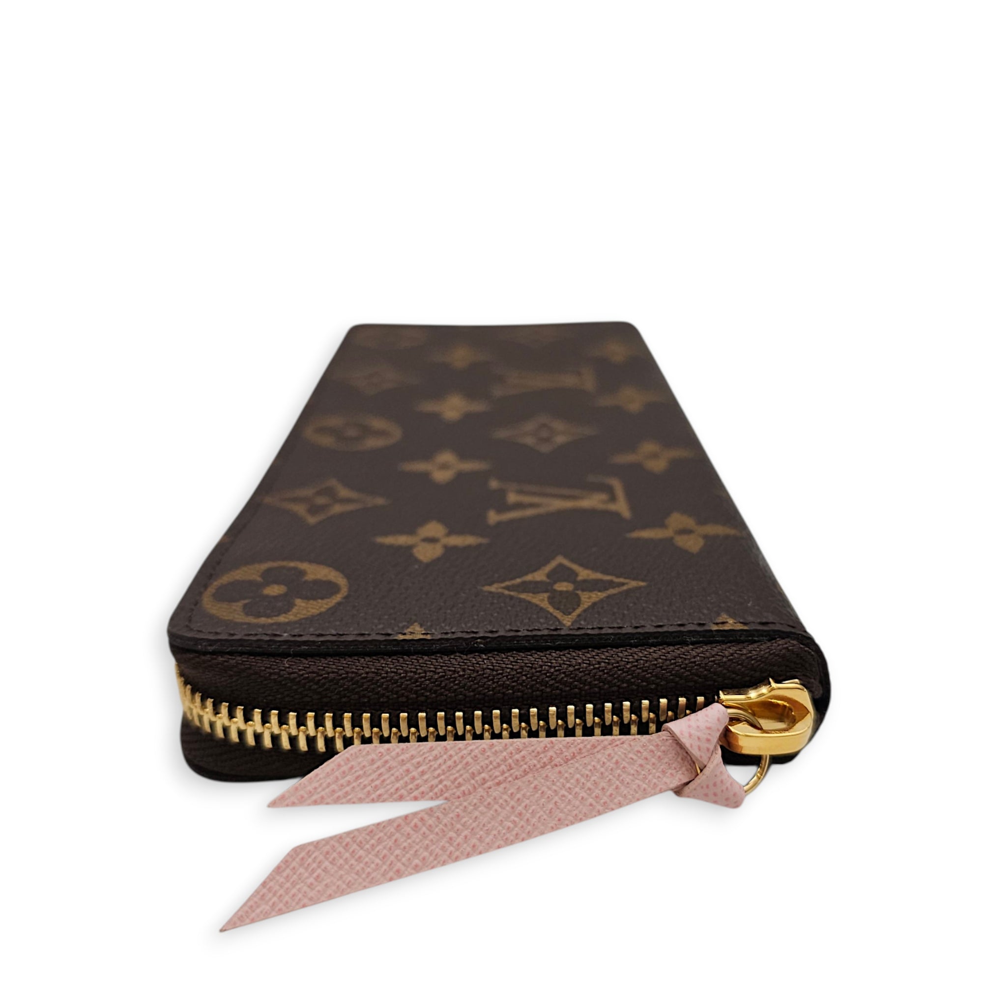 Zippy wallet Brown Wallet in Canvas Gold hardware