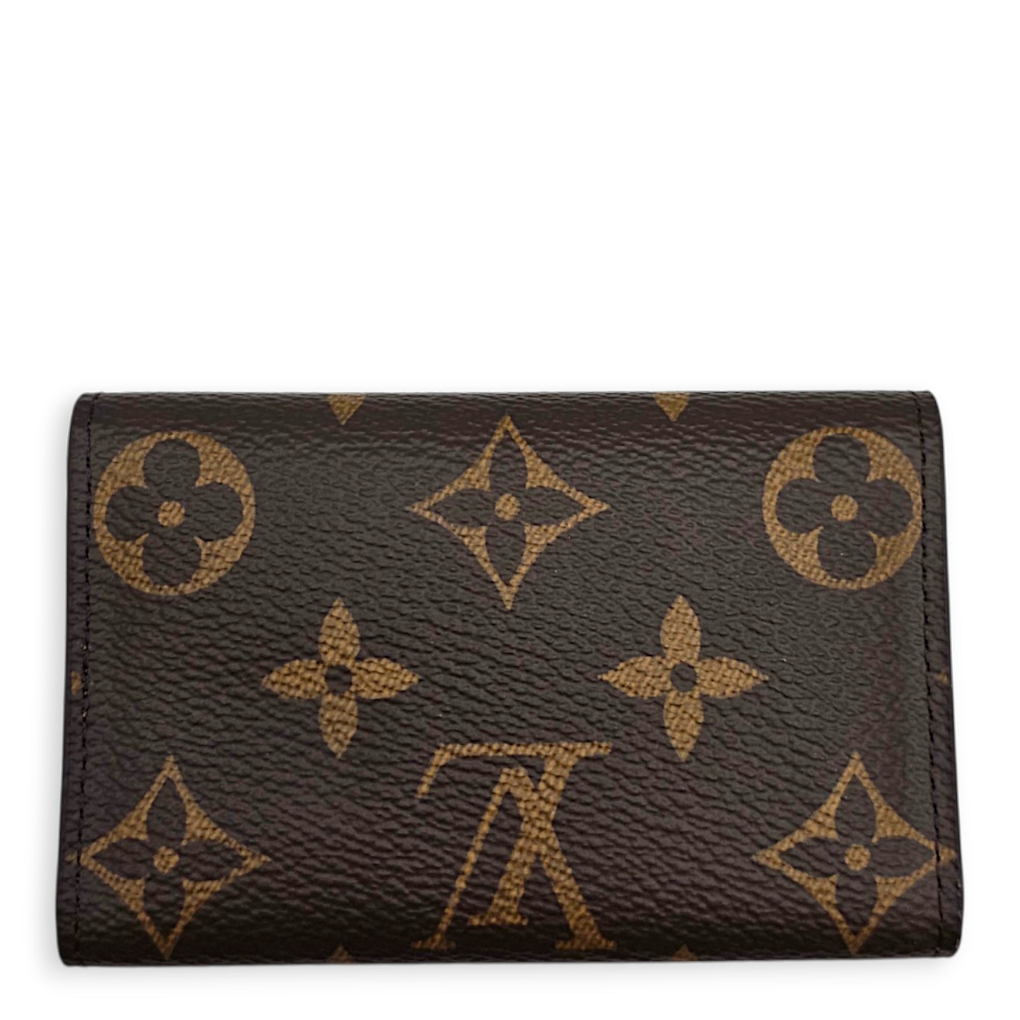 Key Holder Brown Pouch in Canvas Gold hardware CL2607-22163 2