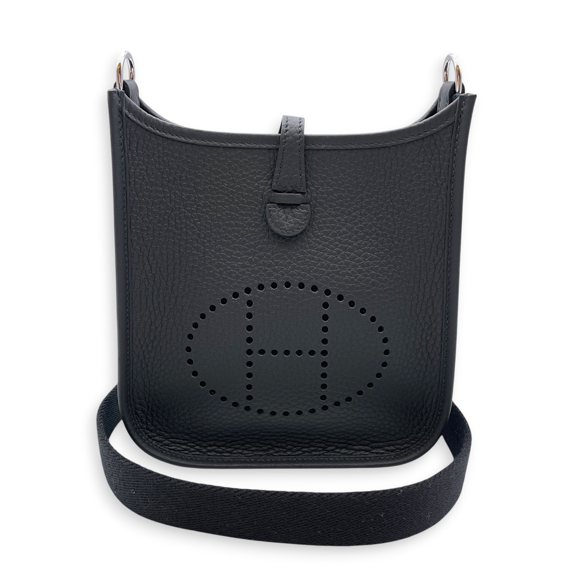 Evelyne Mini Black in Clemence Palladium hardware CL2607-22168 3