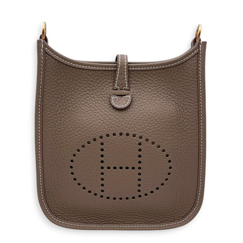 Evelyne Mini Etoupe in Clemence Gold hardware CL2607-22169 1
