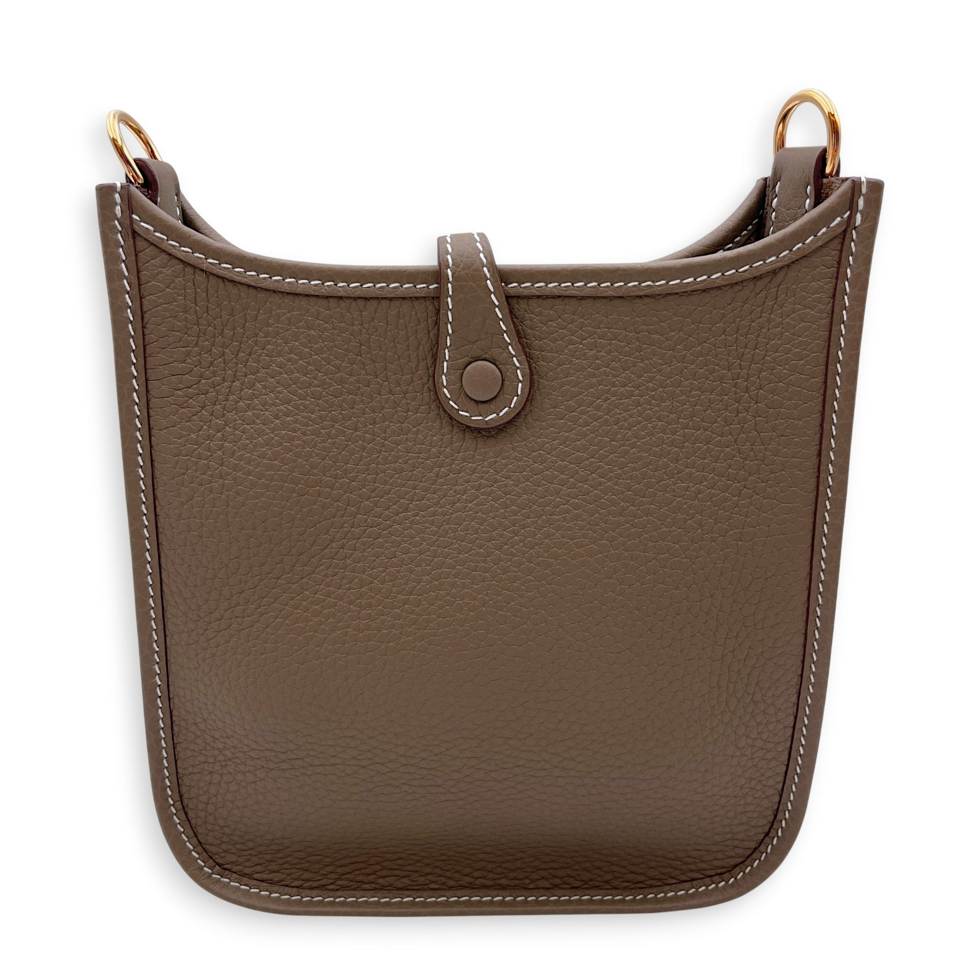Evelyne Mini Etoupe in Clemence Gold hardware CL2607-22169 2