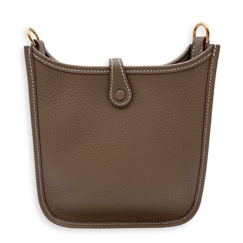 Evelyne Mini Etoupe in Clemence Gold hardware CL2607-22169 2