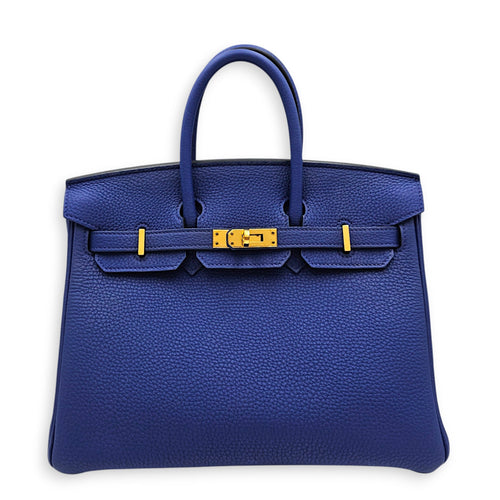 Birkin 25 Blue Electric in Togo Gold hardware CL2607-22191 1