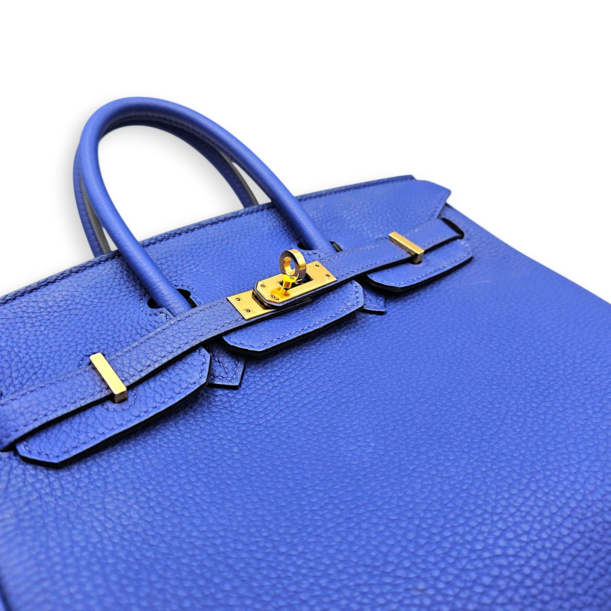 Birkin 25 Blue Electric in Togo Gold hardware CL2607-22191 11
