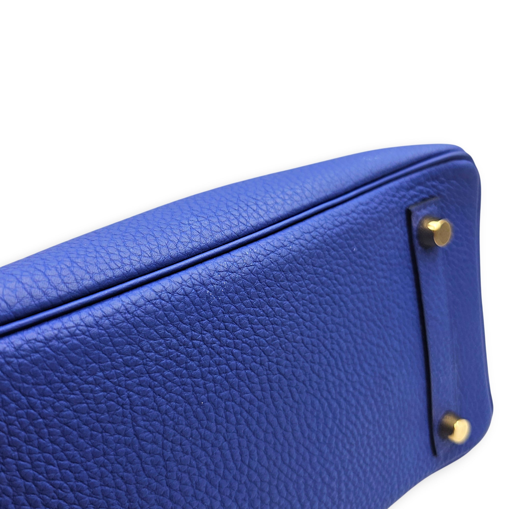Birkin 25 Blue Electric in Togo Gold hardware CL2607-22191 7