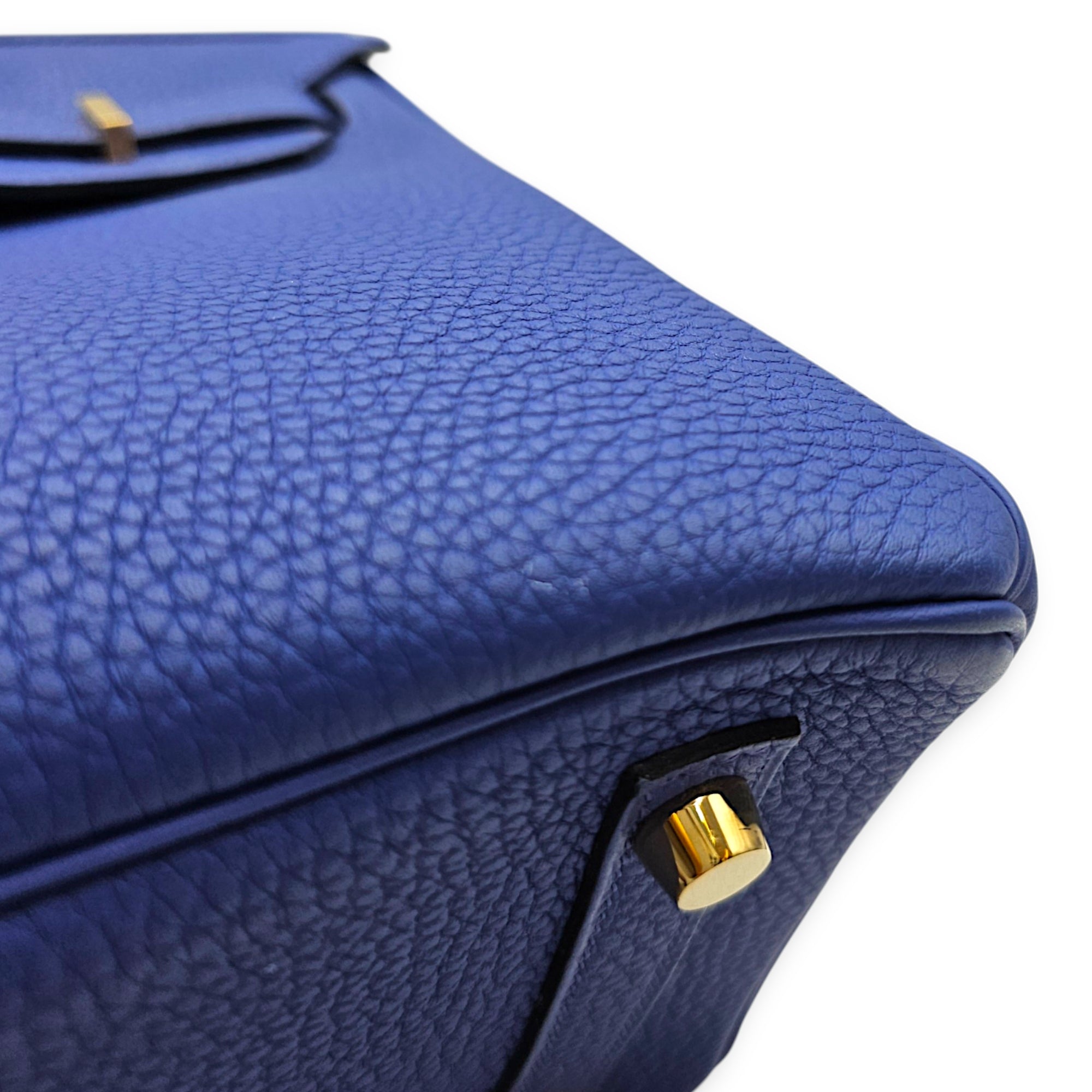 Birkin 25 Blue Electric in Togo Gold hardware CL2607-22191 8