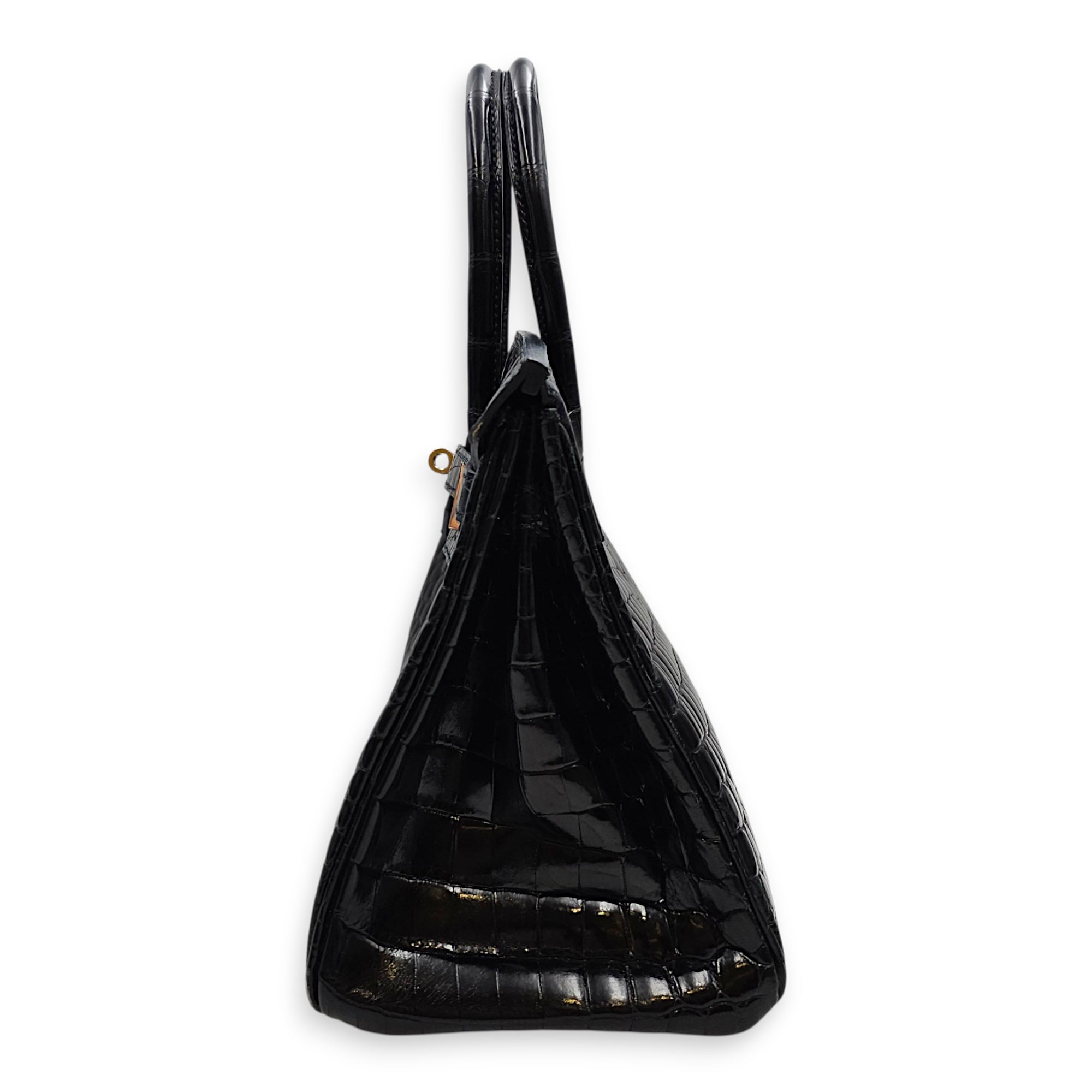 Birkin 30 Black in Shiny Niloticus Palladium hardware CL2607-22194 4