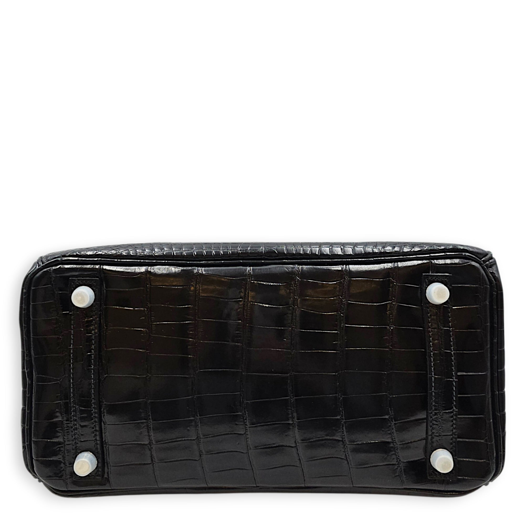 Birkin 30 Black in Shiny Niloticus Palladium hardware CL2607-22194 5