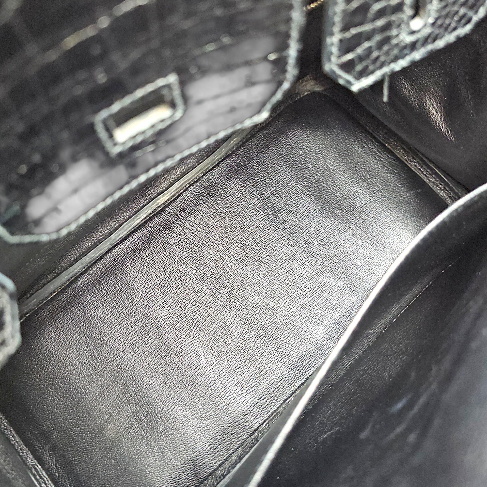 Birkin 30 Black in Shiny Niloticus Palladium hardware CL2607-22194 6