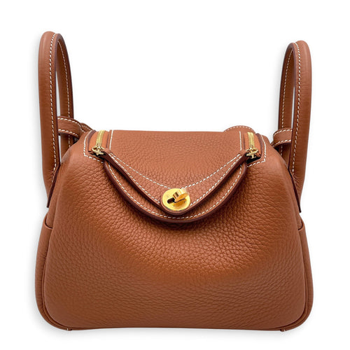 Lindy II Mini Gold in Clemence Gold hardware CL2607-22195 1