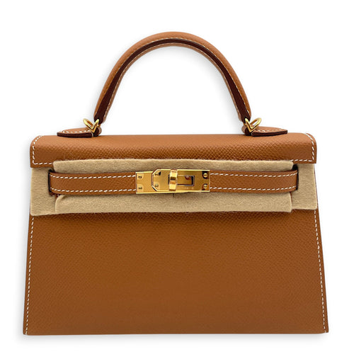 Sellier Kelly 20 Gold in Epsom Gold hardware CL2607-22198 1