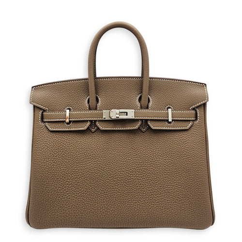 Birkin 25 Etoupe in Togo Palladium hardware CL2607-22201 1