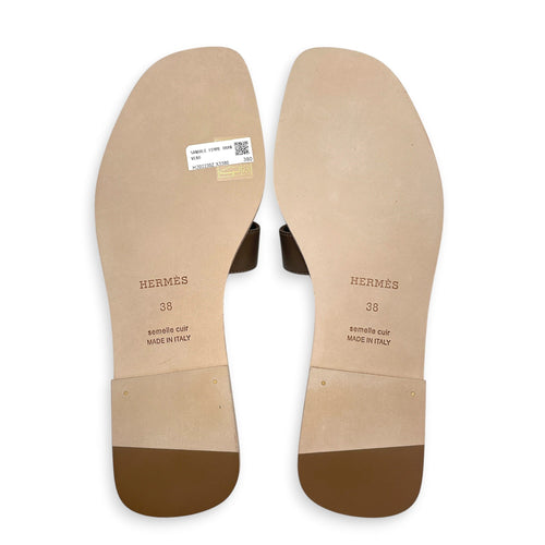 Oran 38 Etoupe Sandals in Calfskin CL2607-22203 2