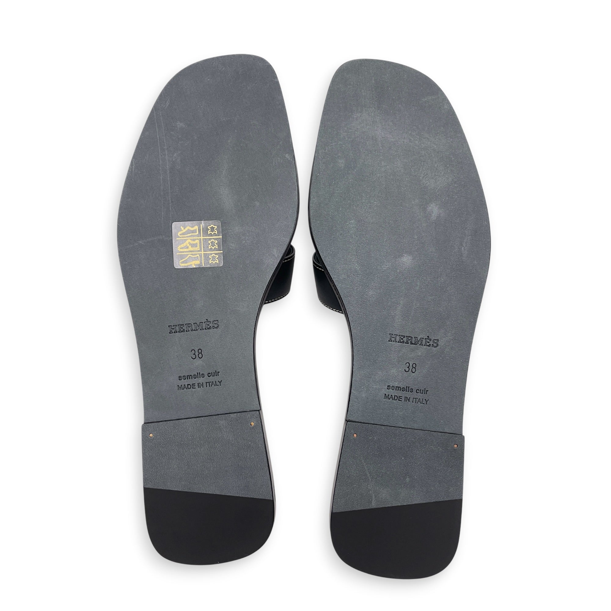 Oran 38 Black Sandals in Calfskin CL2607-22204 2