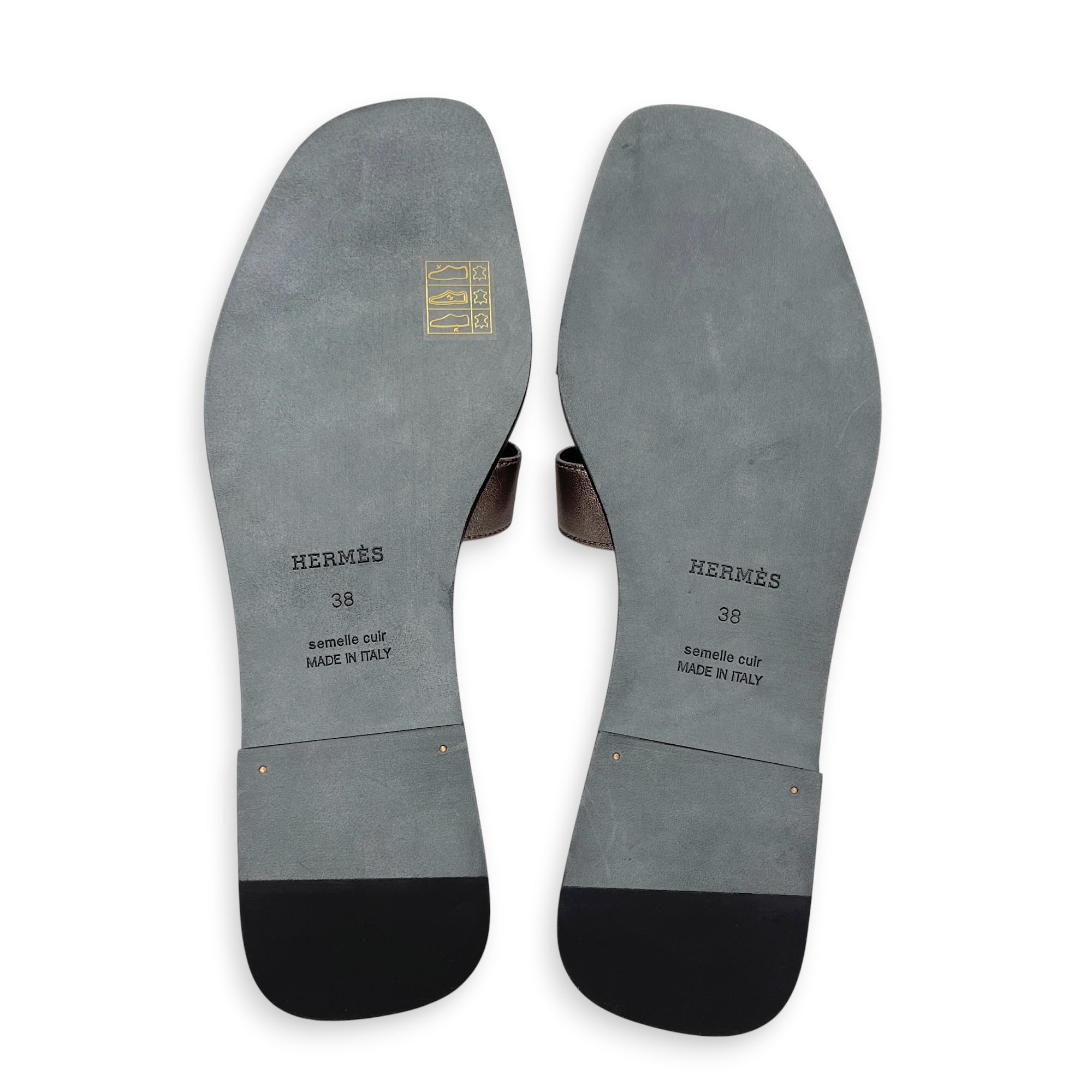 Oran 38 Champagne Sandals in Chevre Leather CL2607-22205 2
