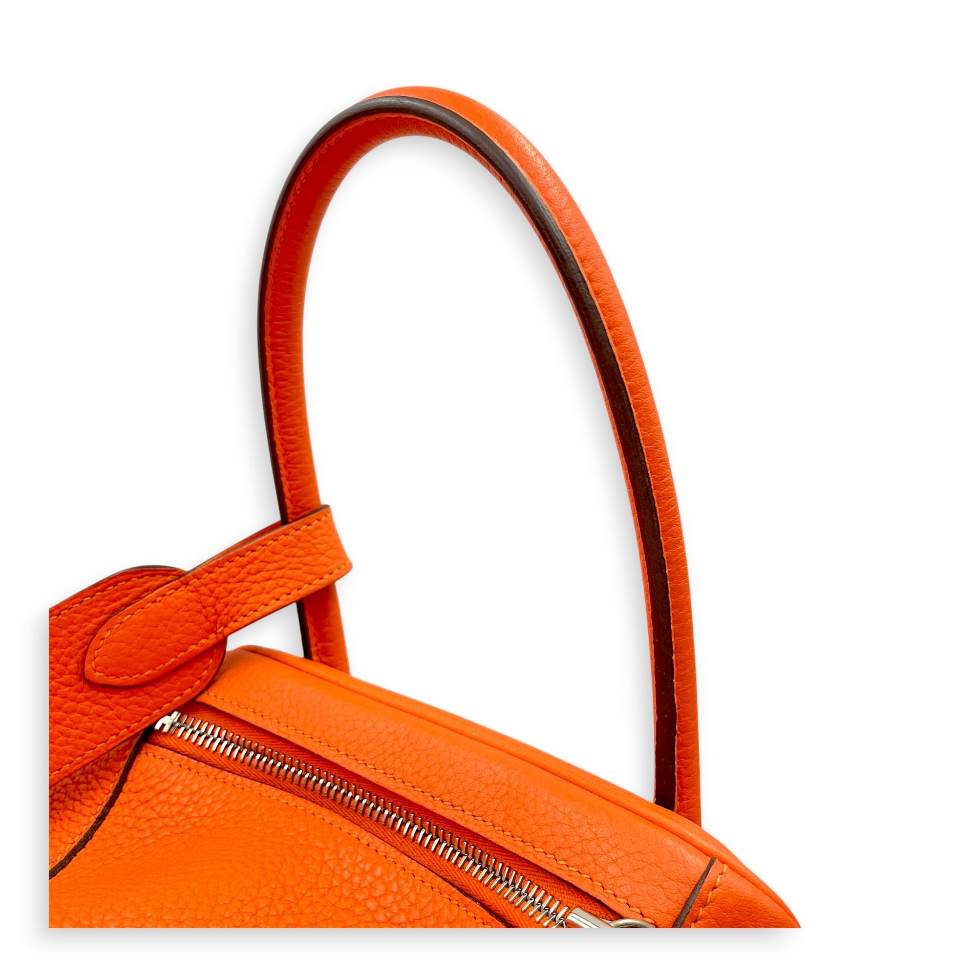 Lindy 34 Orange in Clemence Palladium hardware