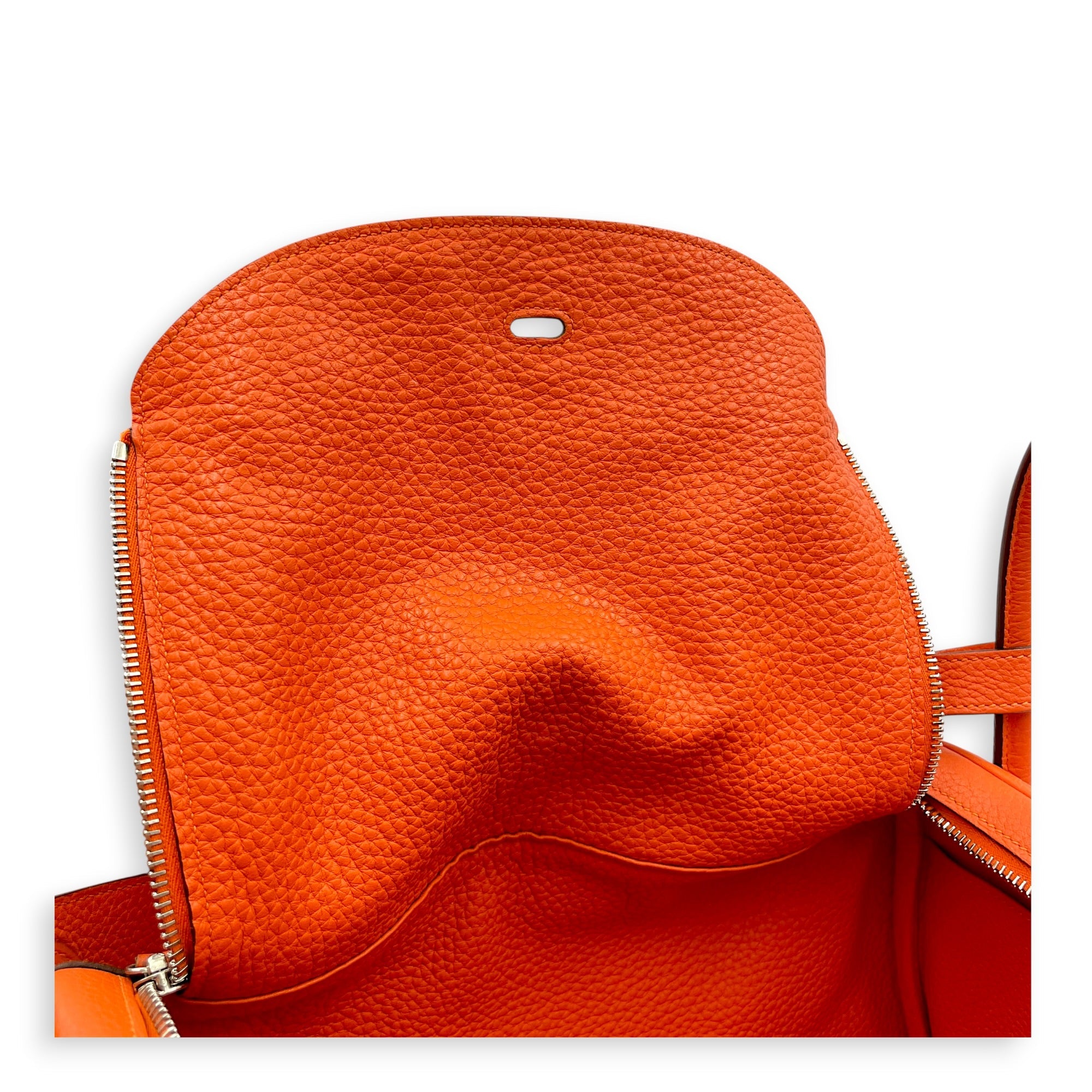 Lindy 34 Orange in Clemence Palladium hardware