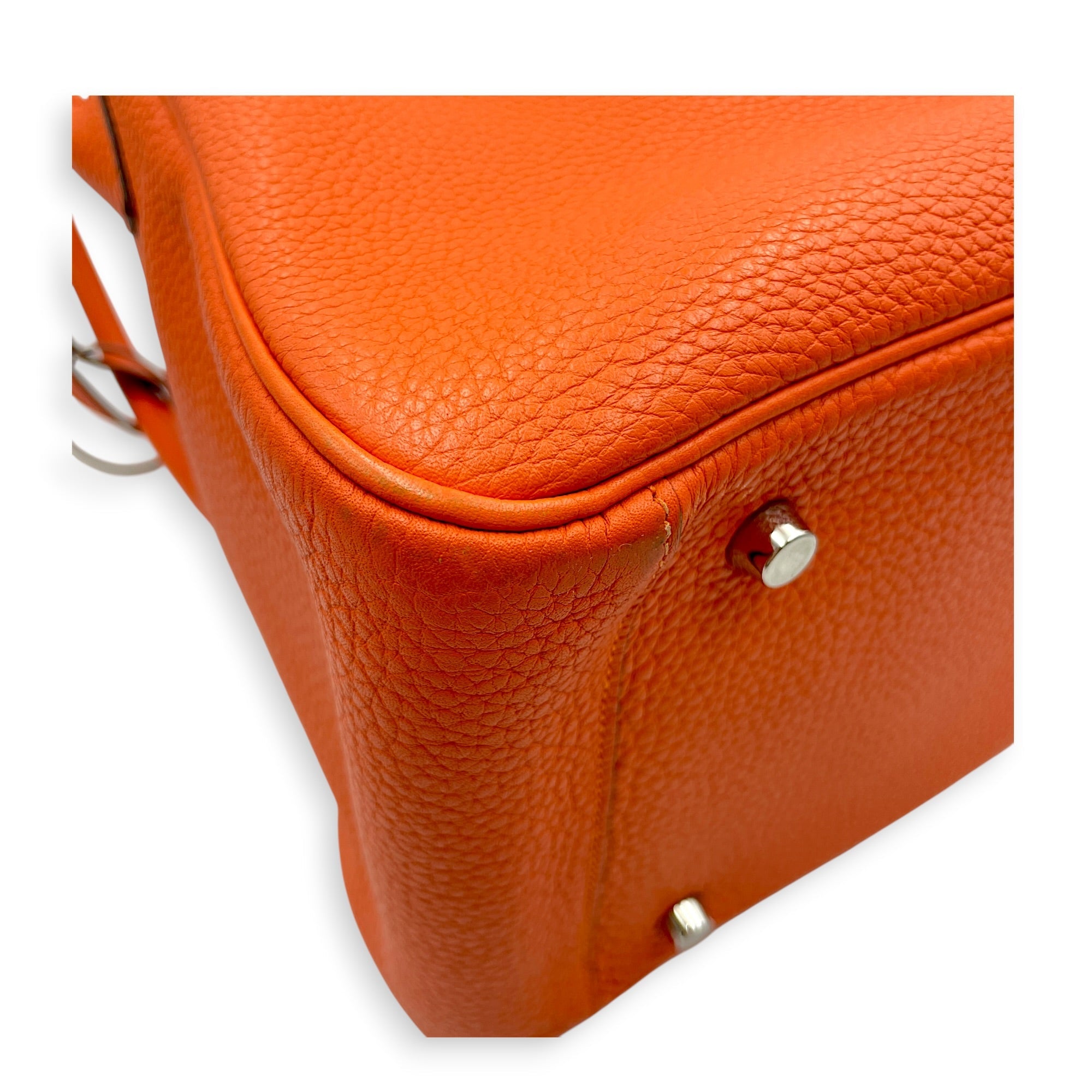 Lindy 34 Orange in Clemence Palladium hardware