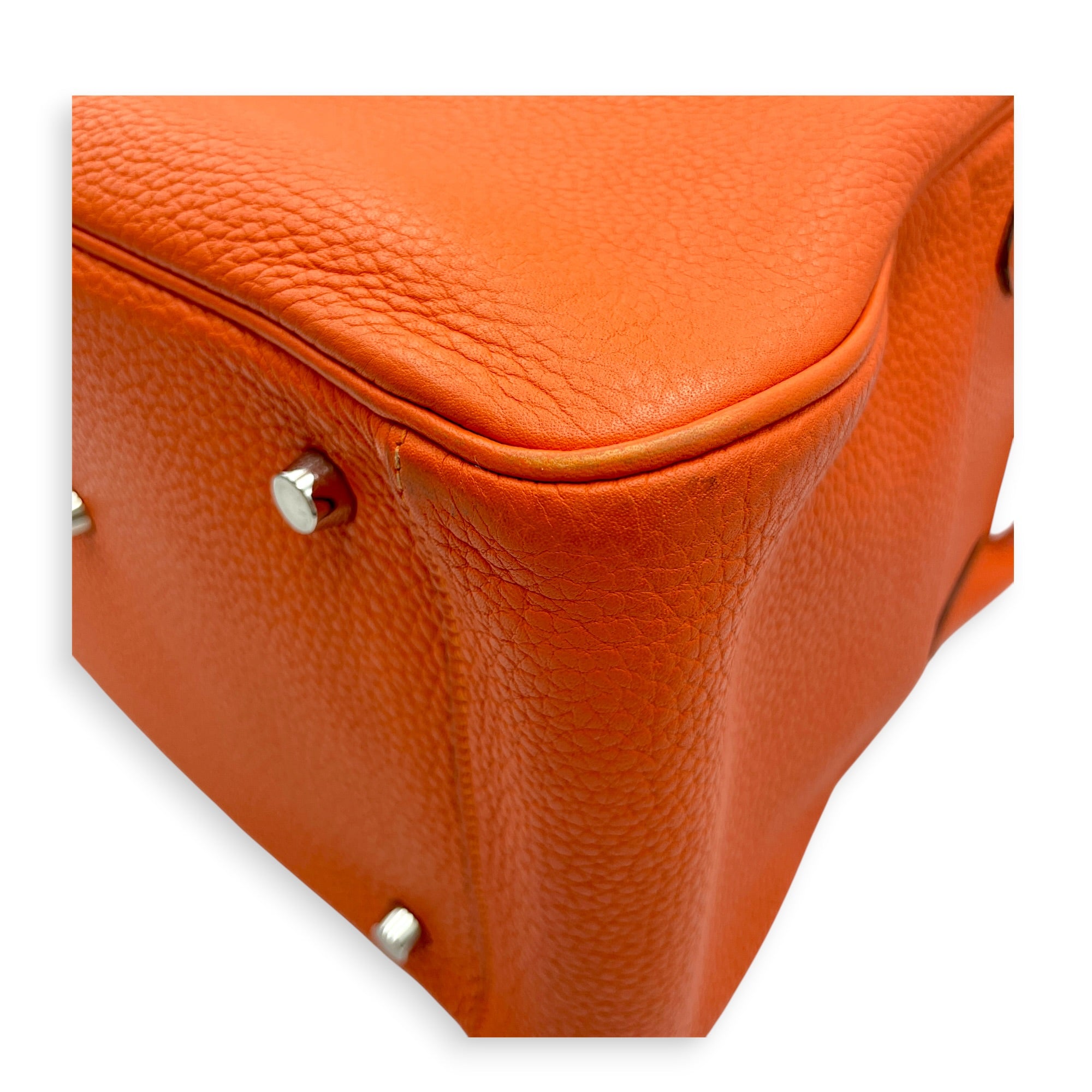 Lindy 34 Orange in Clemence Palladium hardware