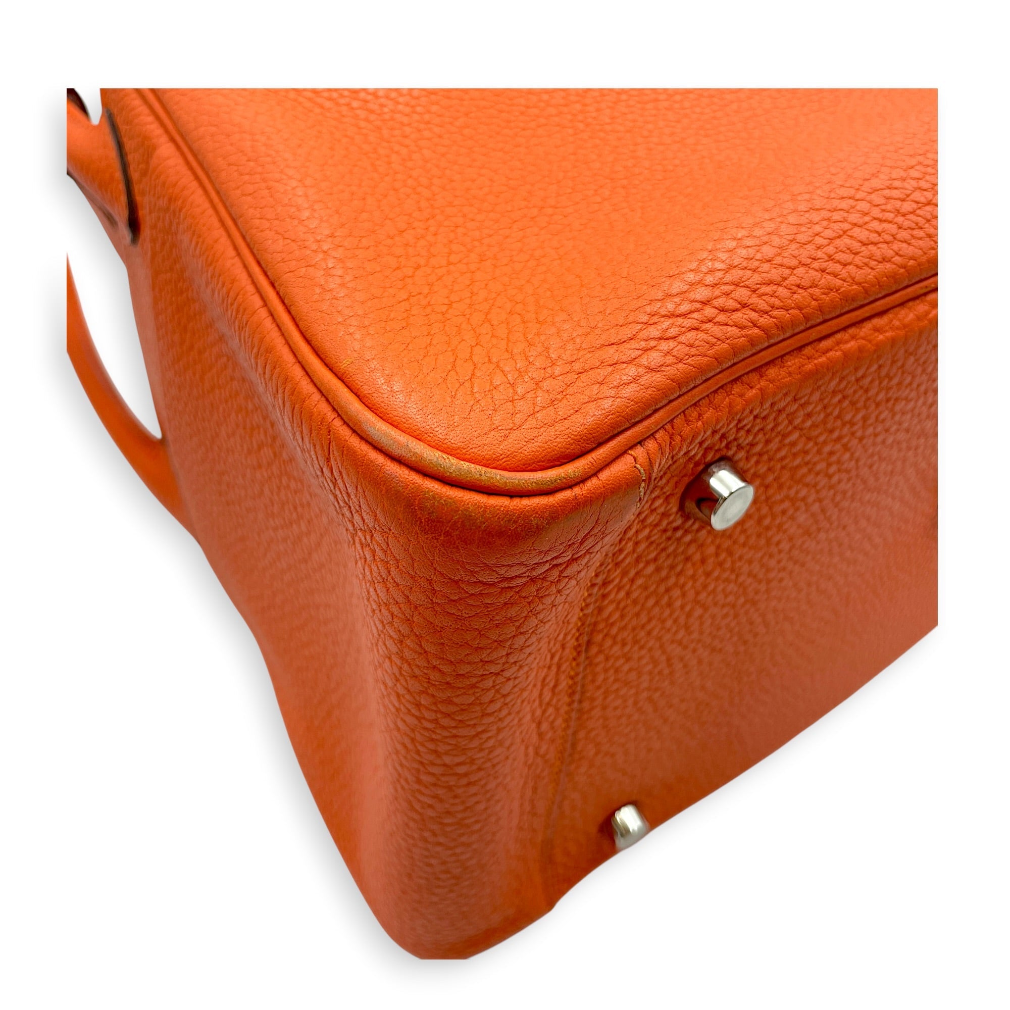 Lindy 34 Orange in Clemence Palladium hardware