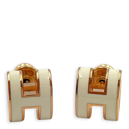 Mini Pop H Blanc Earrings Rose Gold hardware CL2607-22218 1