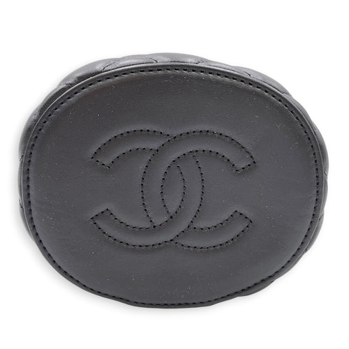 Crown Vanity Case Black Crossbody Bag in Lambskin Gold hardware CL2607-22221 5