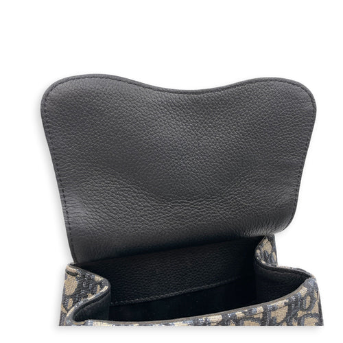 Gallop Sling Mini Blue Backpack in Canvas Silver hardware CL2607-22224 13