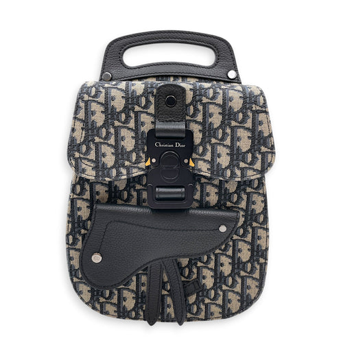 Gallop Sling Mini Blue Backpack in Canvas Silver hardware CL2607-22224 1