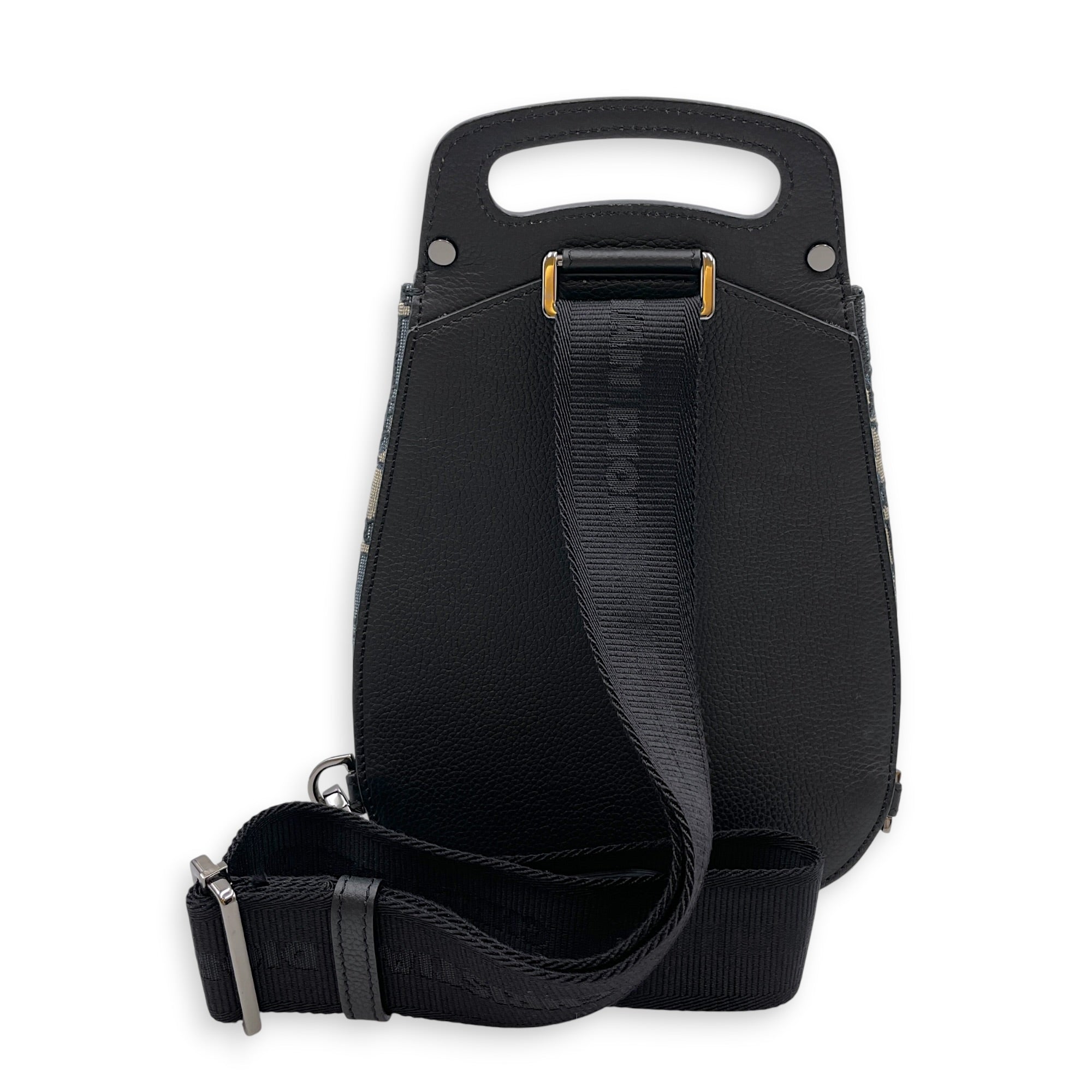 Gallop Sling Mini Blue Backpack in Canvas Silver hardware CL2607-22224 2
