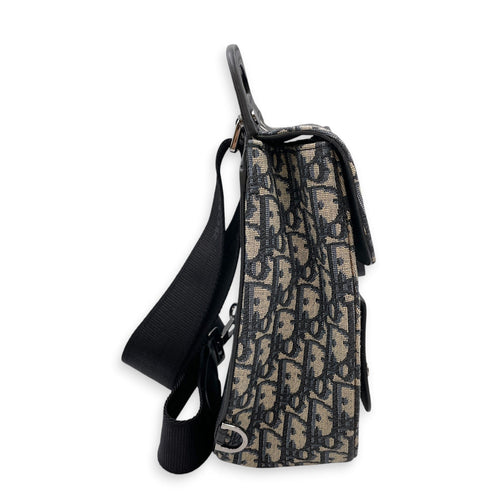 Gallop Sling Mini Blue Backpack in Canvas Silver hardware CL2607-22224 3
