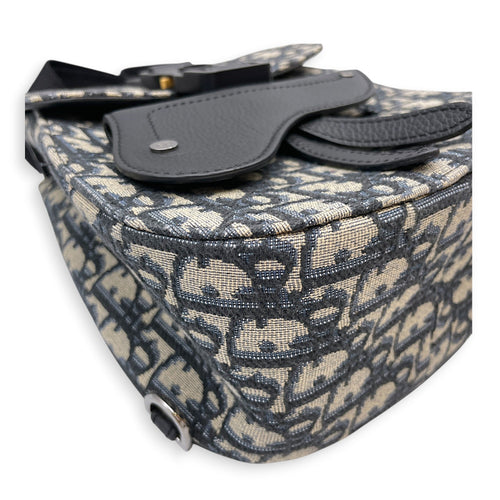 Gallop Sling Mini Blue Backpack in Canvas Silver hardware CL2607-22224 7