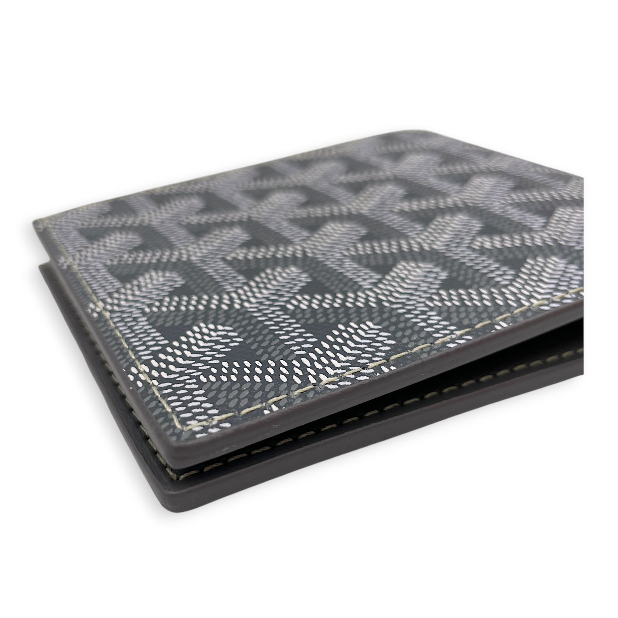 Victoire Bifold PM Grey Wallet in Goat Leather CL2607-22226 9