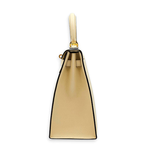 Sellier Kelly 25 Nata in Epsom Gold hardware CL2607-22227 3