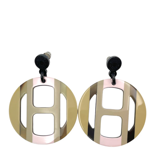 H Equipe Beige/Rose Earrings