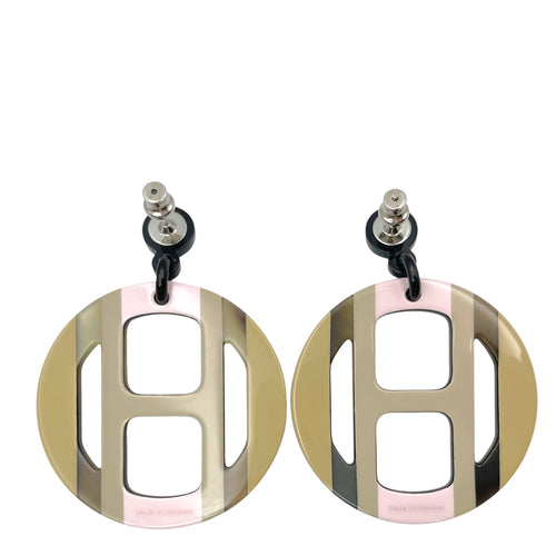 H Equipe Beige/Rose Earrings