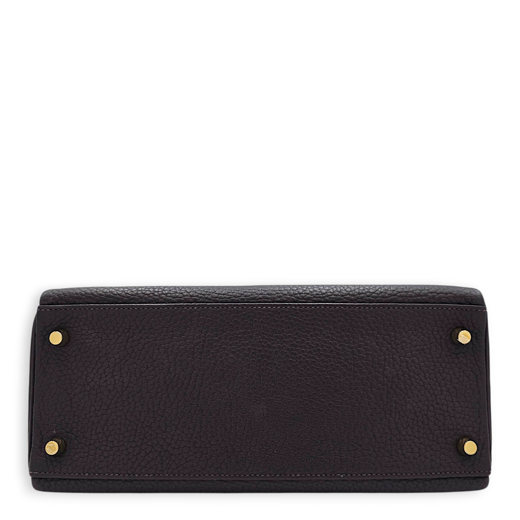 Kelly 28 Prunoir in Clemence Gold hardware CL2607-22230 5