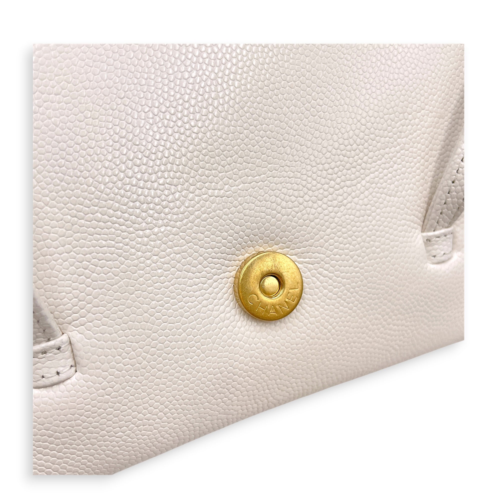 Preppy Mini White Shoulder Bag in Calfskin Gold hardware CL2607-22233 11