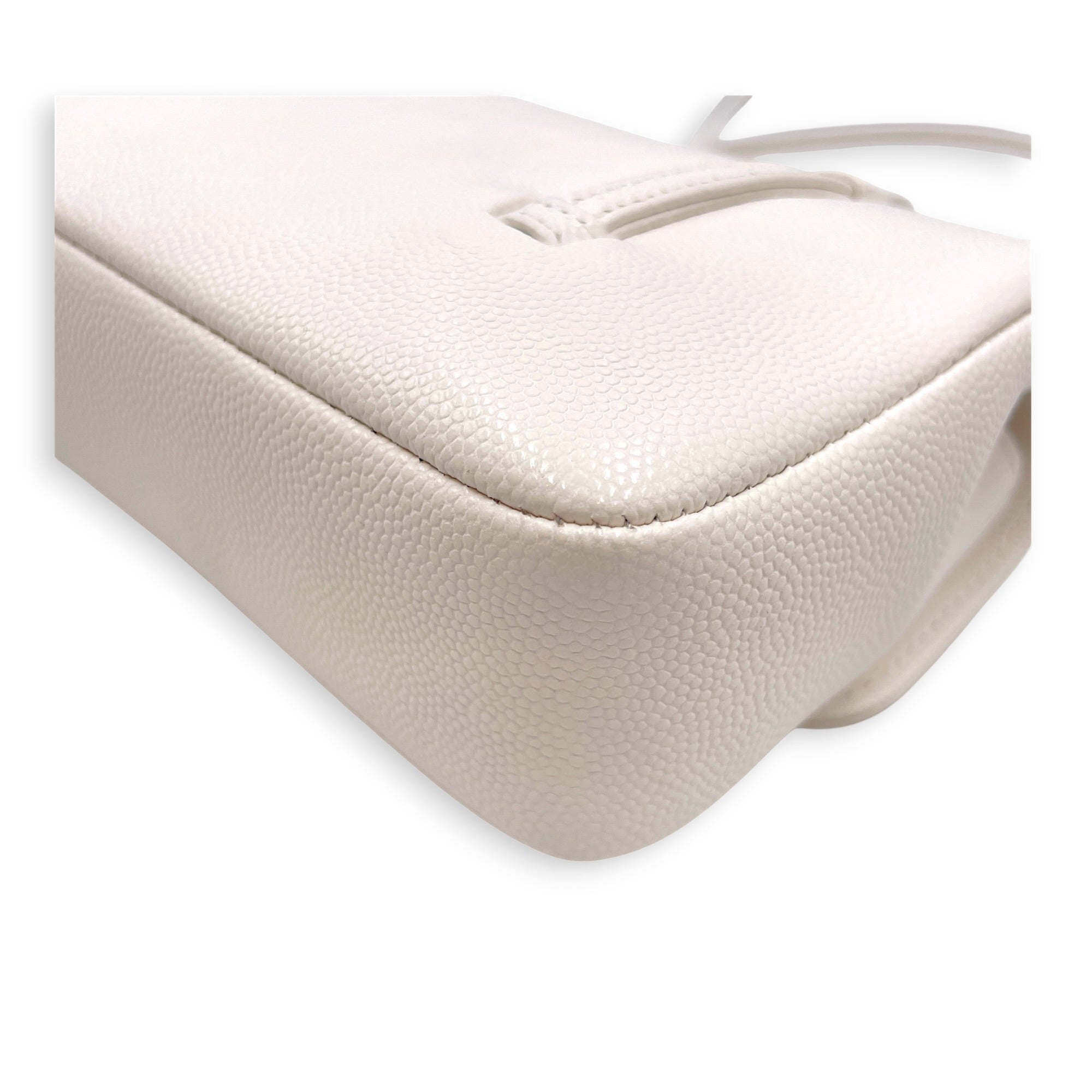 Preppy Mini White Shoulder Bag in Calfskin Gold hardware CL2607-22233 13