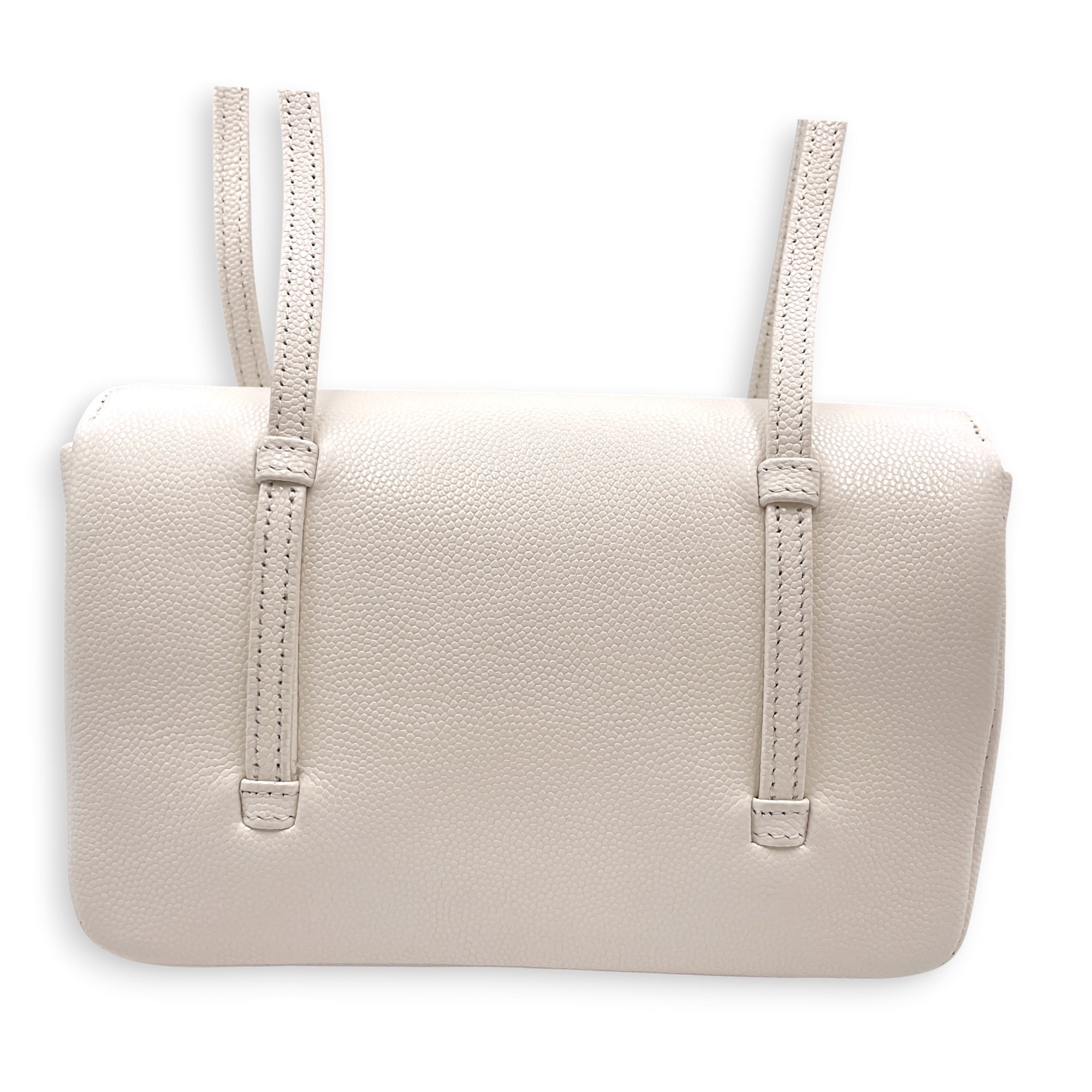 Preppy Mini White Shoulder Bag in Calfskin Gold hardware CL2607-22233 3