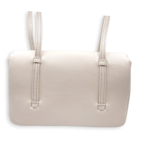 Preppy Mini White Shoulder Bag in Calfskin Gold hardware CL2607-22233 3