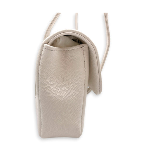 Preppy Mini White Shoulder Bag in Calfskin Gold hardware CL2607-22233 6